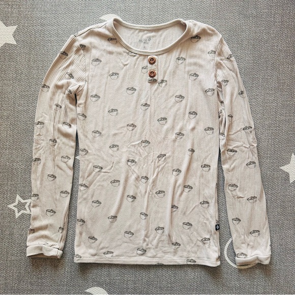 Kyte BABY Mushroom Ribbed PJs - Picture 2 of 7